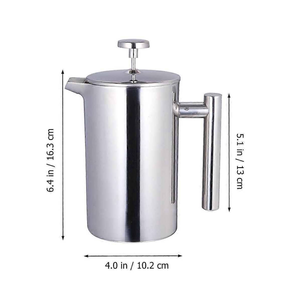 Stainless Steel Mug 800Ml Silver with Rust-Proof Steel for Tea Maker