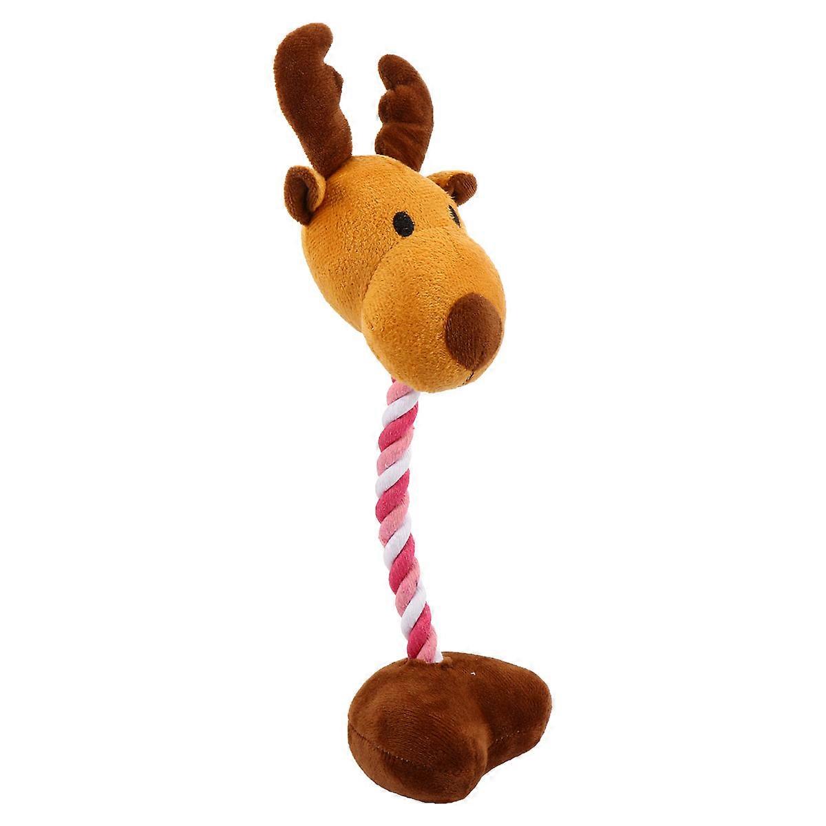 Interactive Plush Cat Toy Christmas Pet Bite Toy for Chewing 2Pcs Plush