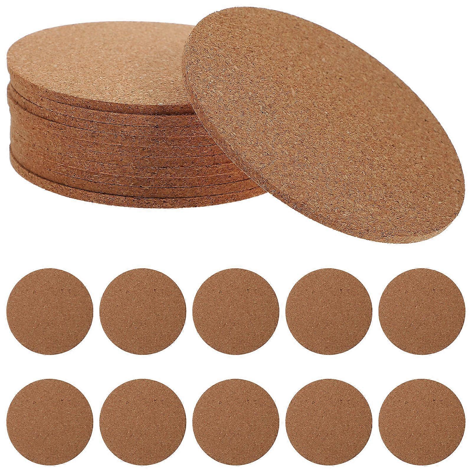 Unfinished Coasters Cork Coasters for DIY Crafts 90Pcs Set