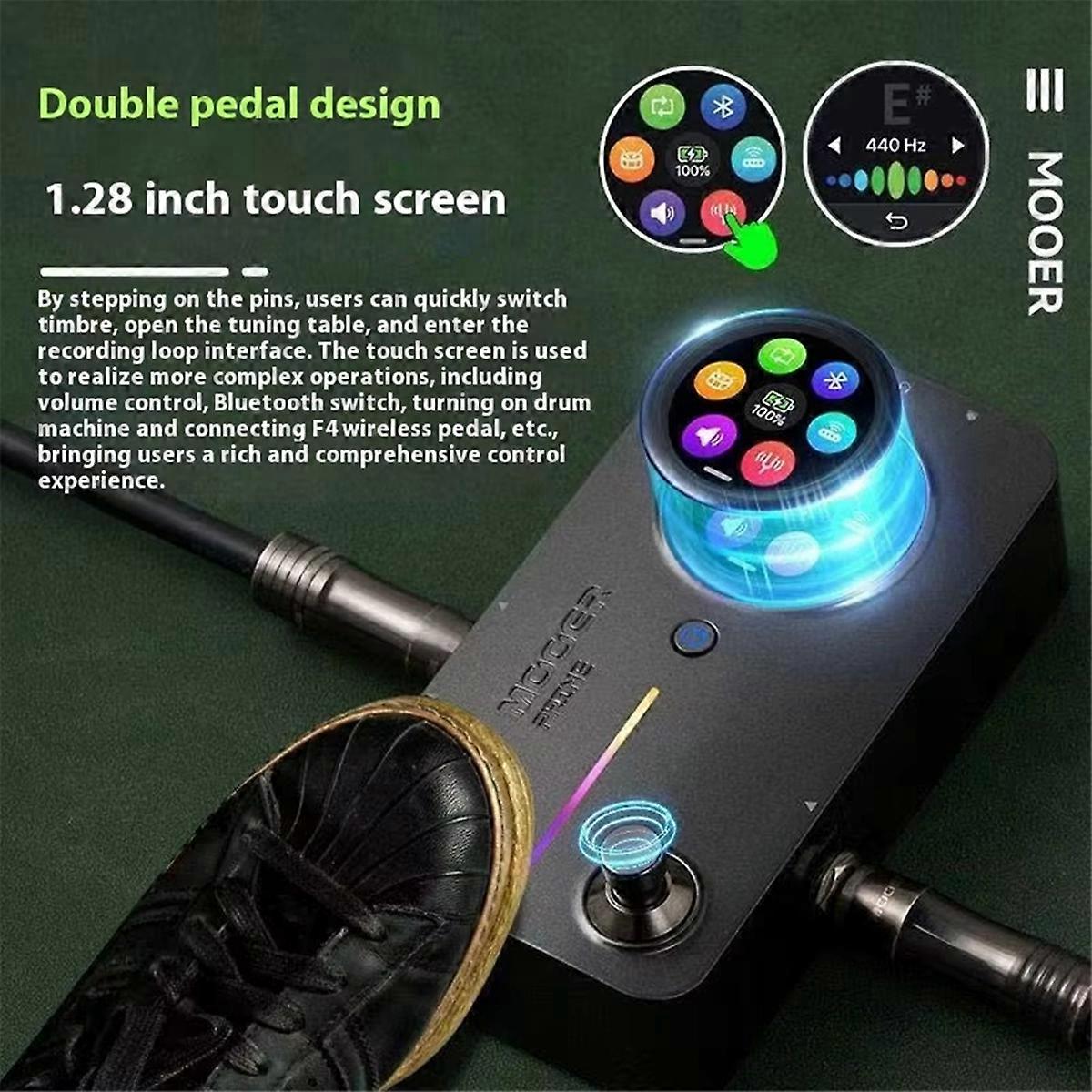 Prime M2 Guitar Pedal Built-in 194 Effects 56 Drum Machines Touchscreen Guitar Accessories