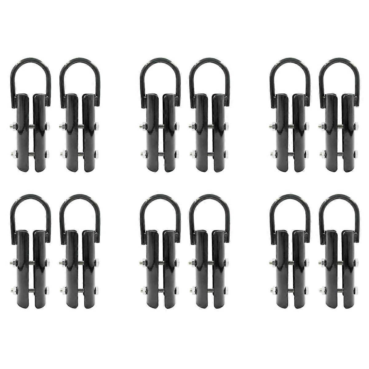 1.5 Inch Climbing Rope Clamp,12 Sets Rope Climb Clasp Workout Rig Attachment Hook