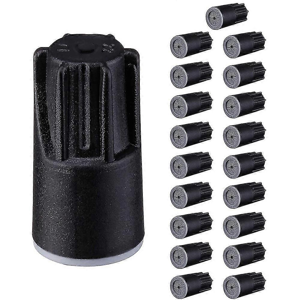 Waterproof Wire Connectors, Grease Cap Outdoor Electrical Wire Cap Nuts for Low Voltage Landscape Lighting,Black(20Pack)