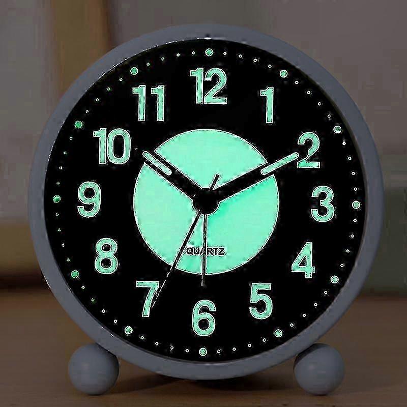 Adjusted Alarm Clock for Dorms with Silent Feature and Glowing Night Light