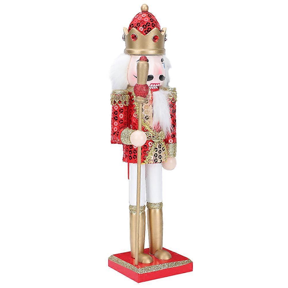 Wooden Nutcracker Craft Nutcracker Christmas Decor for Decor Red