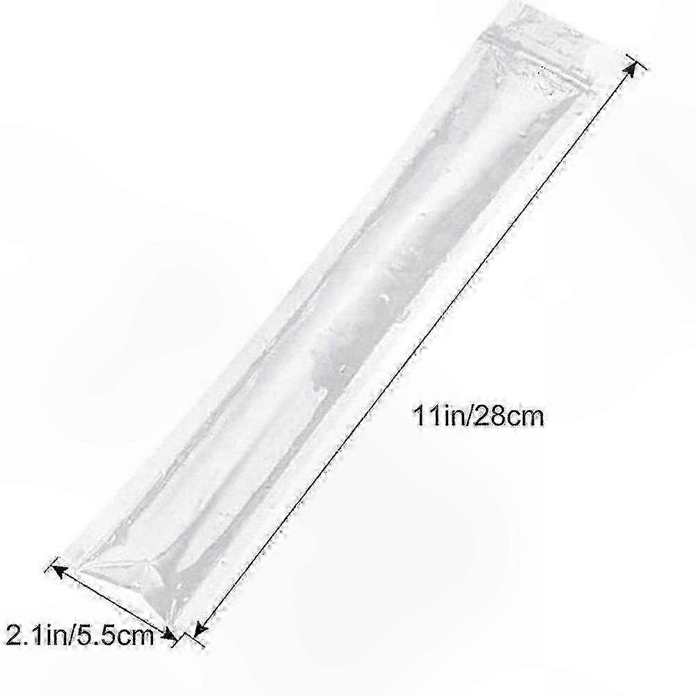 100 Count Popsicle Bags - Disposable Ice Pop Maker with Silicone Funnel for DIY Crafting