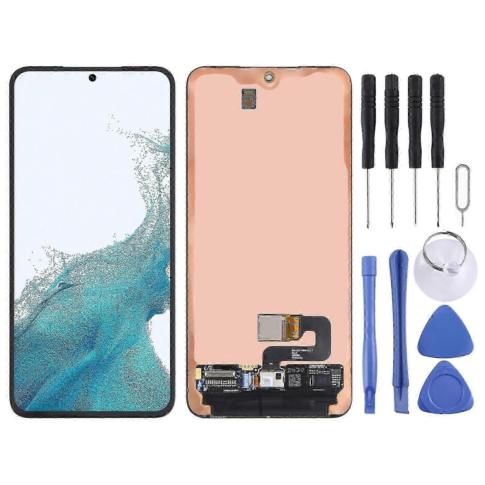 KOMPATIBLER LCD-Bildschirm und Digitizer Vollmontage für Samsung Galaxy S22 5G SM-S901B