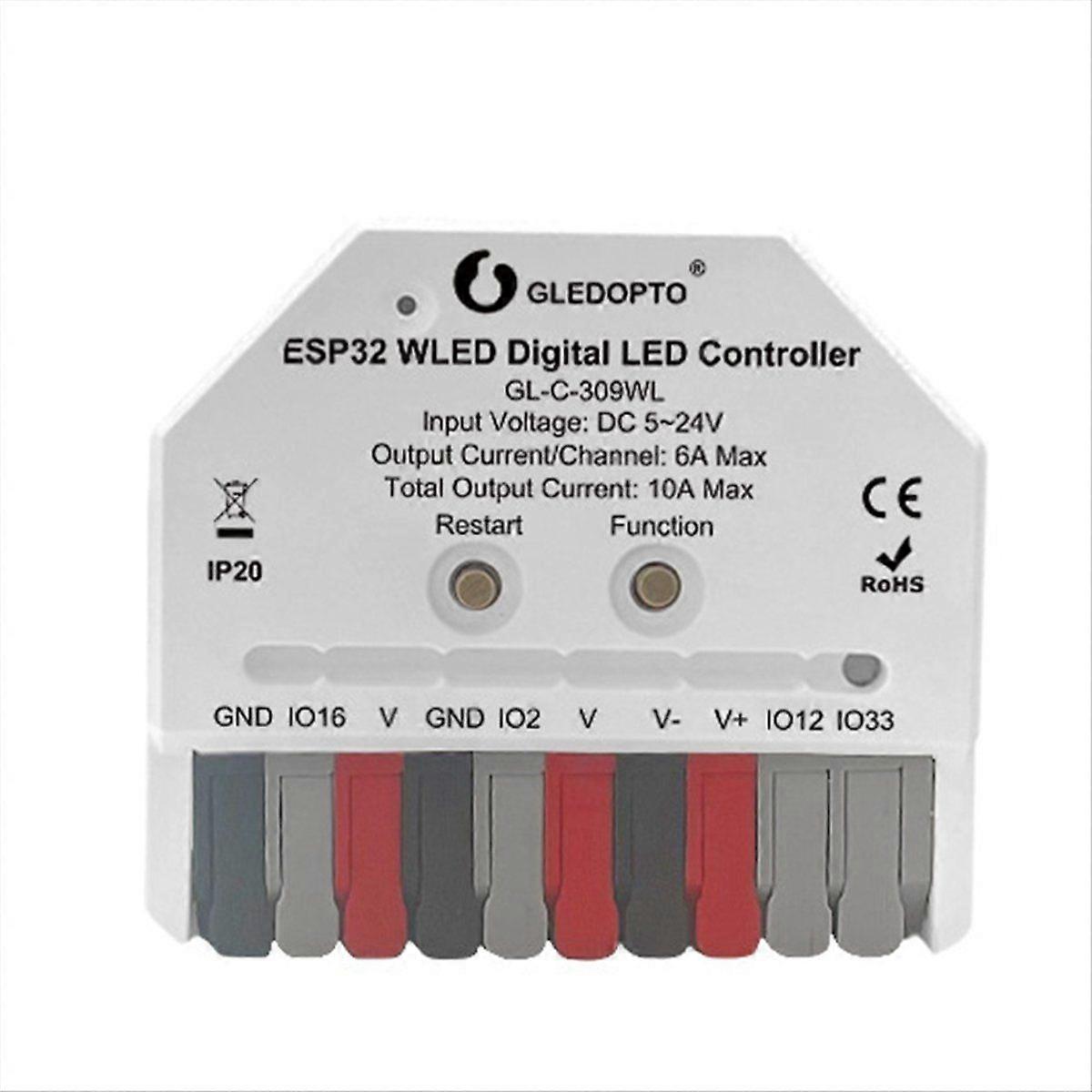 WLED ESP32 LED Controller No Mic DIY Music Dynamic Modes