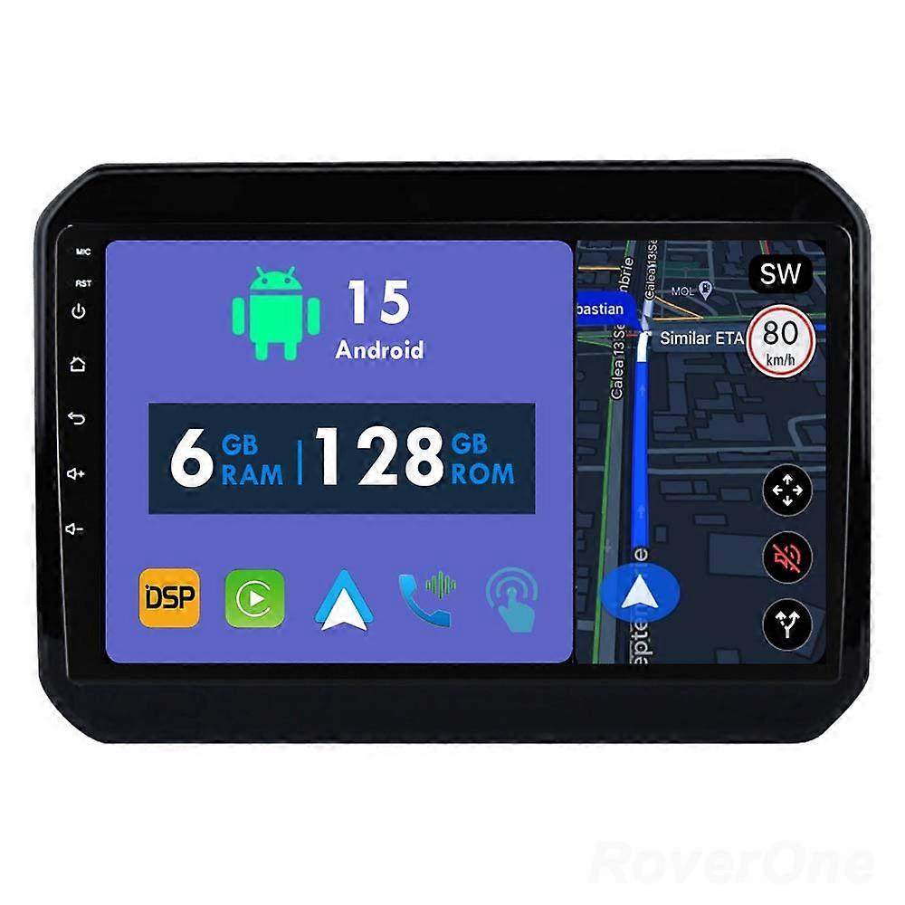 Car Radio 6G+128G CarPlay GPS Navigation Head Unit for Suzuki Ignis 2016 - 2020 Android Auto Bluetooth Stereo Touch Screen
