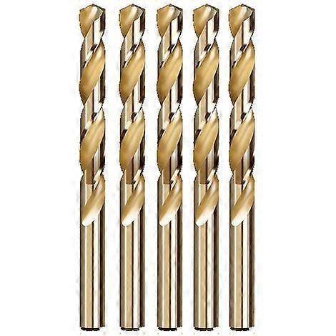 5pcs Durable and Practical M35 HSS-Co Cobalt Round Handle Twist Bits (3.2mm)