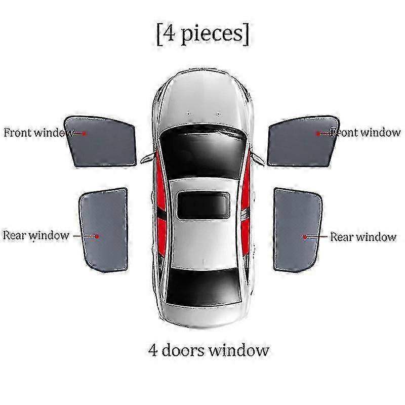 Exquisite For Ford Ecosport 2013-2021 Baby Window Shield Mesh Windshield Curtain Car Shading Glass Sunshade Windscreen Visor Magnetic Net