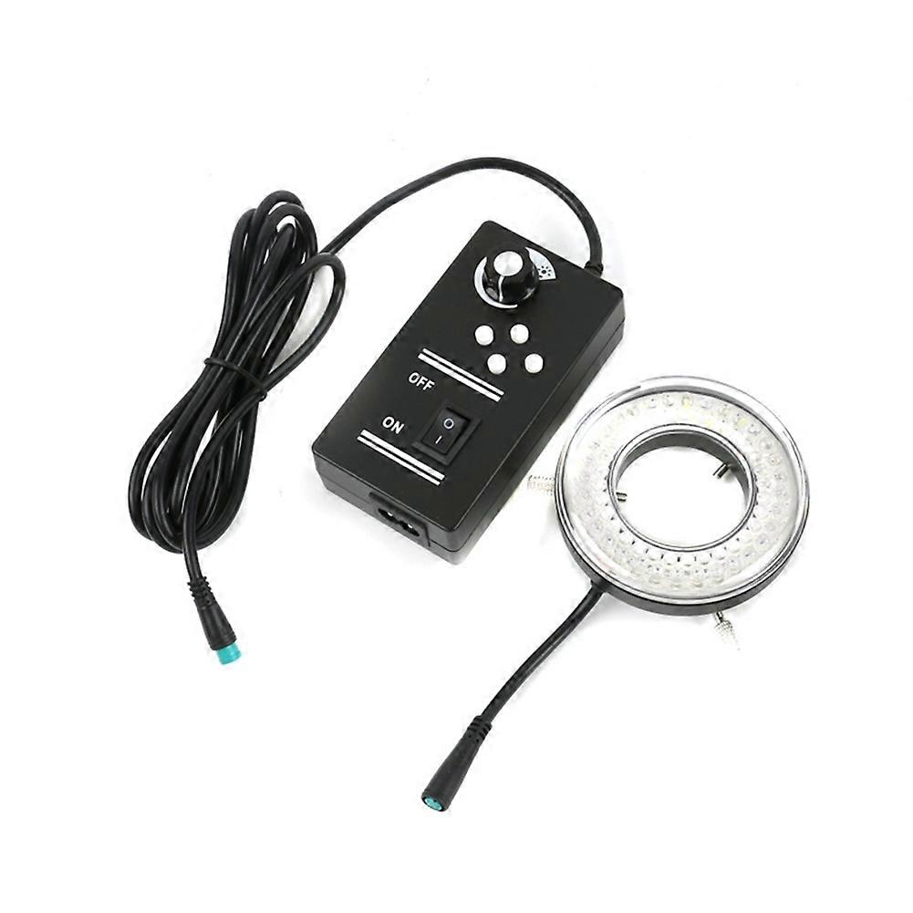 64 LED Ring Light Lamp for Stereo Microscope Video Camera Light Source Four-Zone Four-Wheel Drive Ring Light US Plug