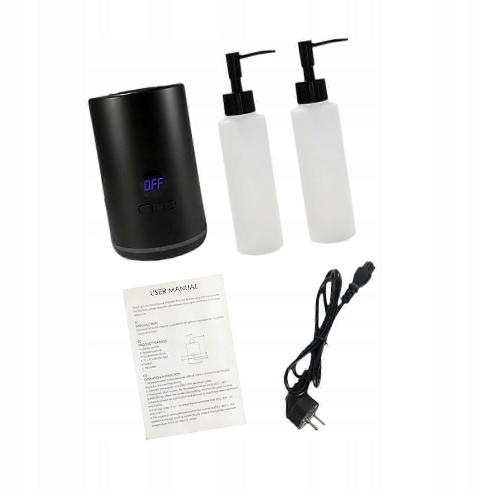 Single Bottle Oil Heater Massage Tools Accessories Multifunction Black