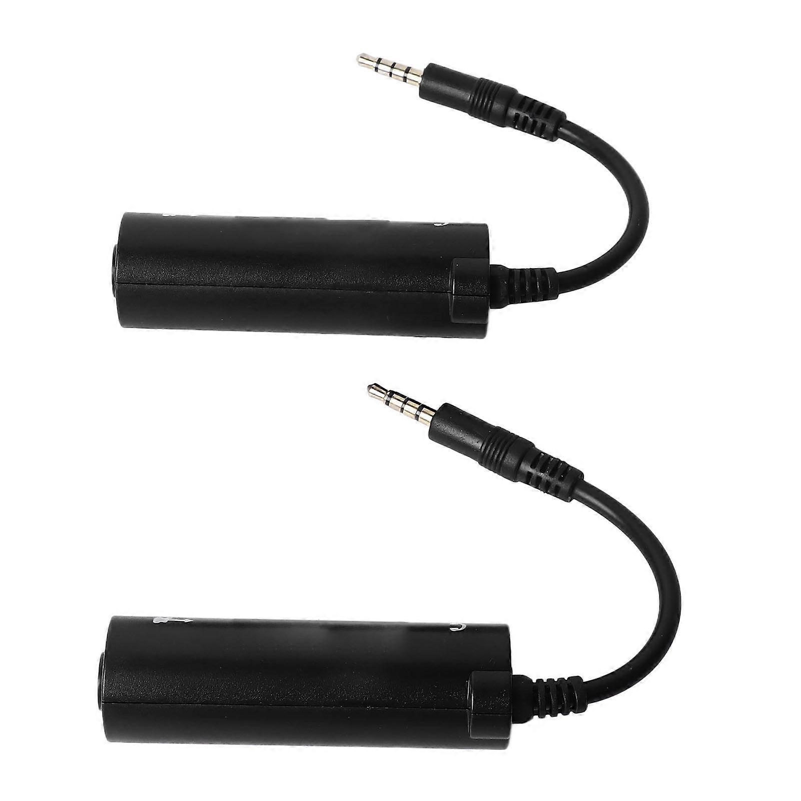 2PCS Set Guitar Cable Converter ABS Portable Reverse Polarity Converter Cable for Performance