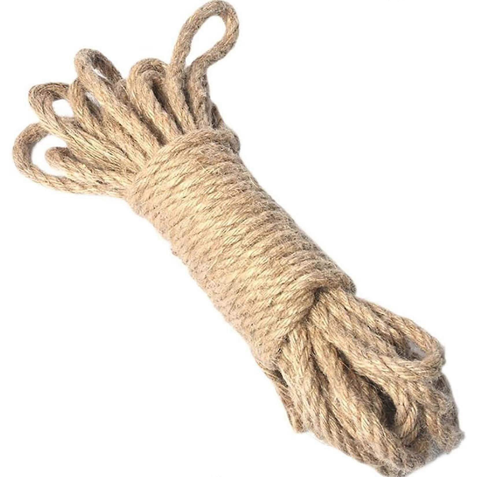 Natural Jute Twine 6mm x 10m Arts And Crafts Jute Rope Industrial Packing String DIY Projects