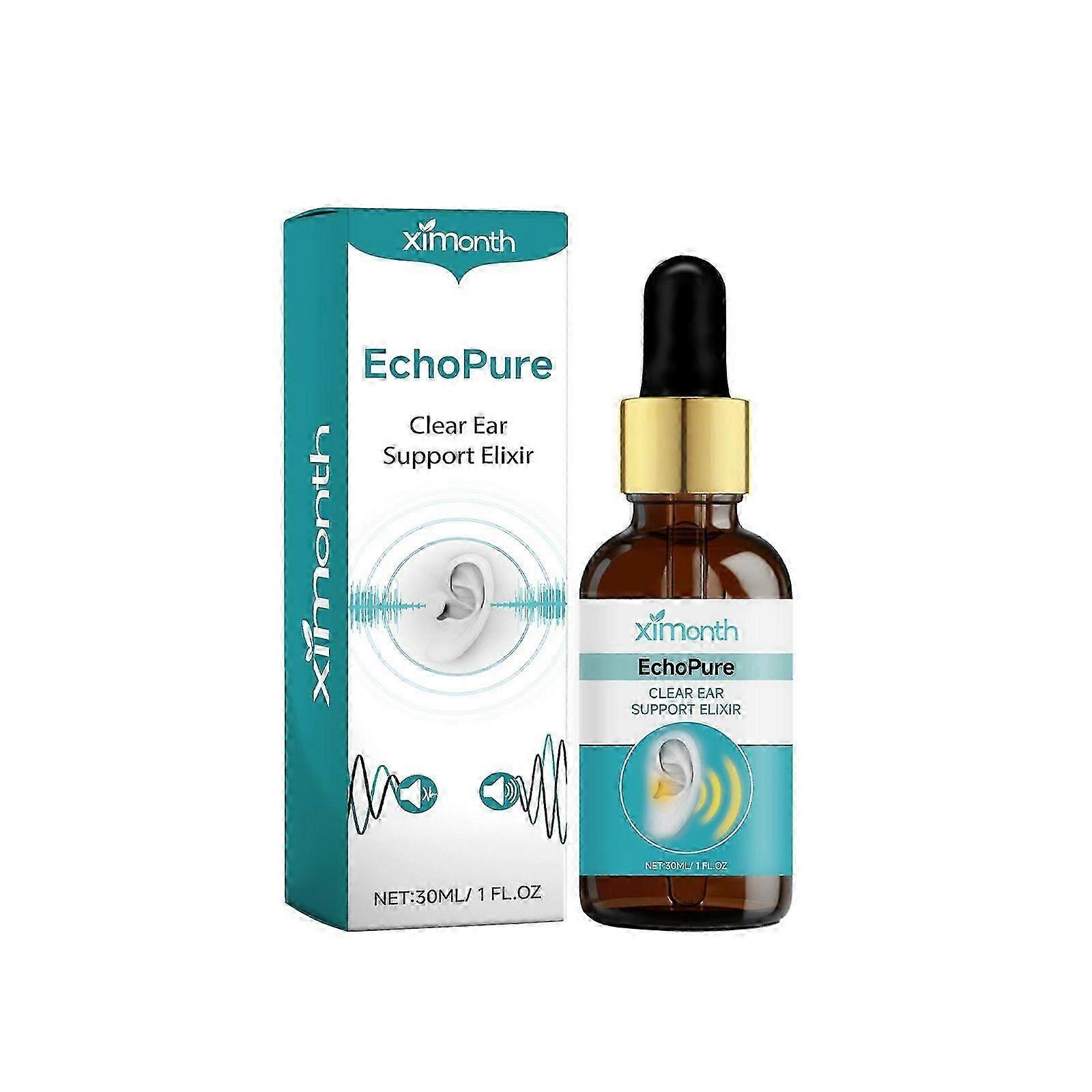 Clear Ear Support Elixir - Relieve Tinnitus  Ear Discomfort, Clean Inner Ear Health Solution