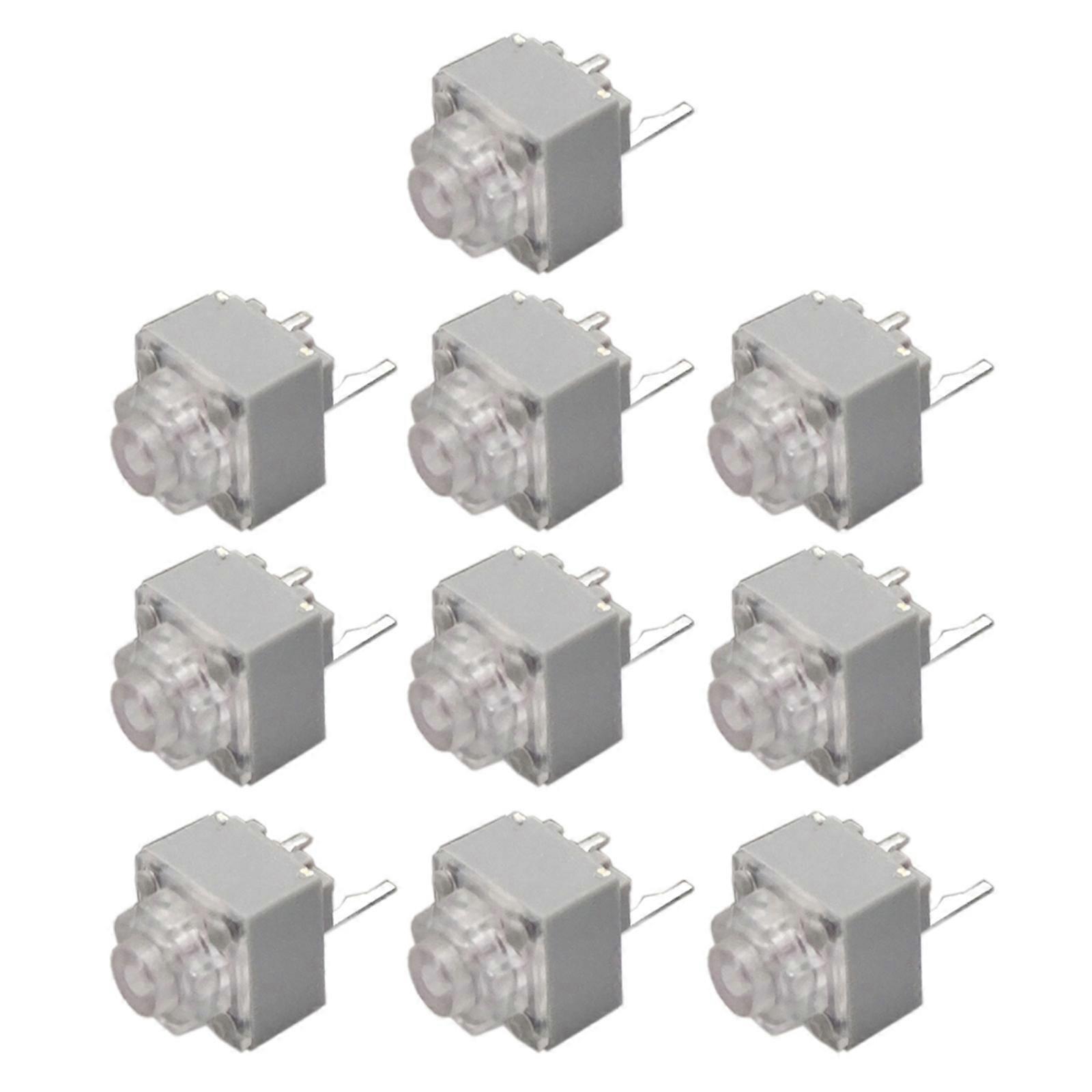 10PCS Original Mouse Microswitches 2Pins 10Million Clicks Mouse Microswitch Replacement Multicolor
