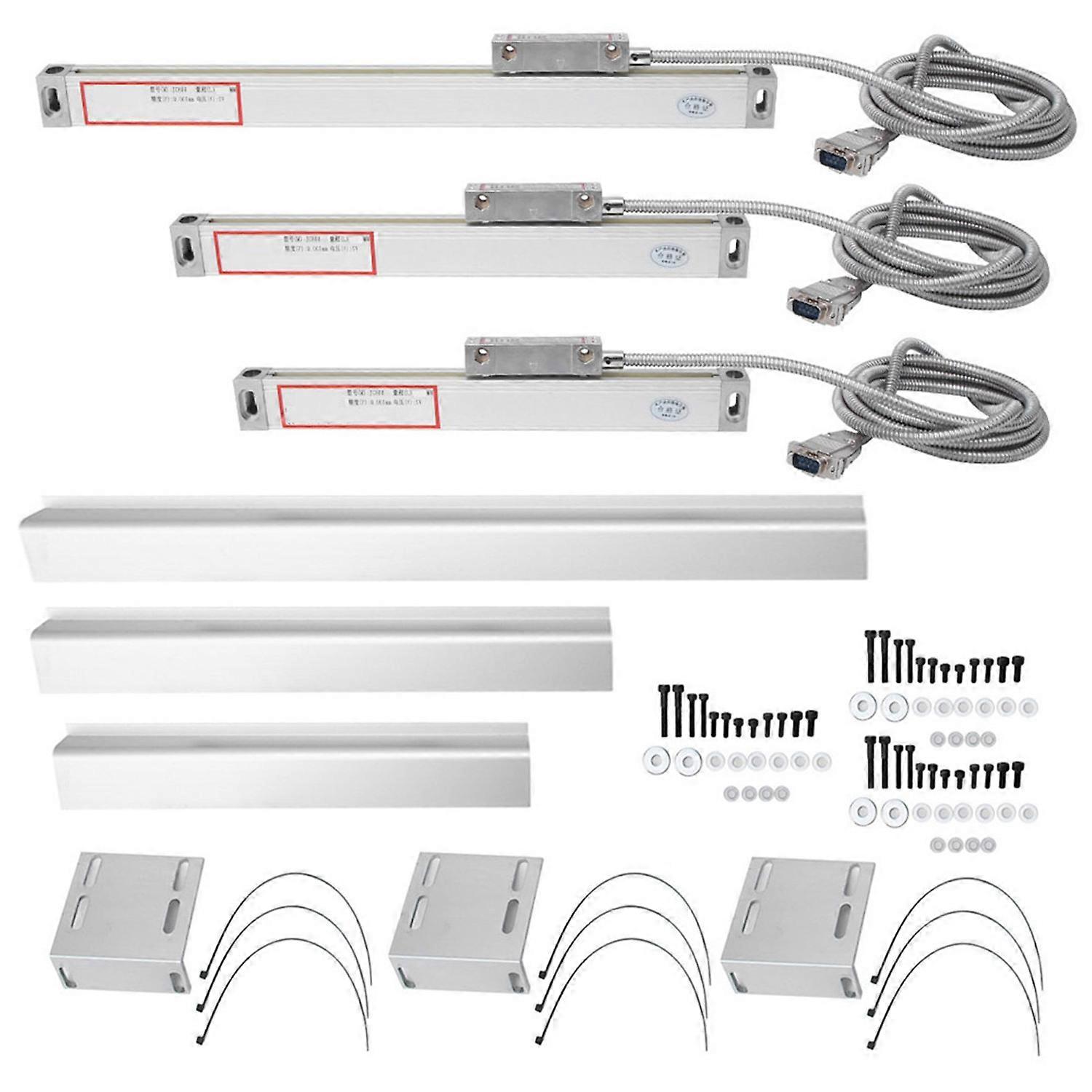 3pcs Linear Scale 5um Precision Digital Readout Encoder for JC800 DRO(200mm400mm500mm )