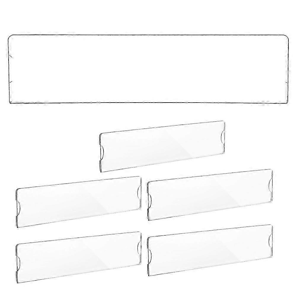 Wall name plate holder for offices - 6pcs acrylic adhesive frames