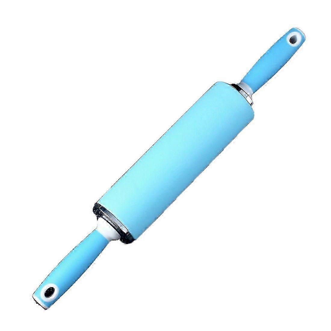 Silicone Rolling Pin, Non-Stick Dough Roller Pin for Rolling and Baking,BPA Free Silicone Dough Rollers-D