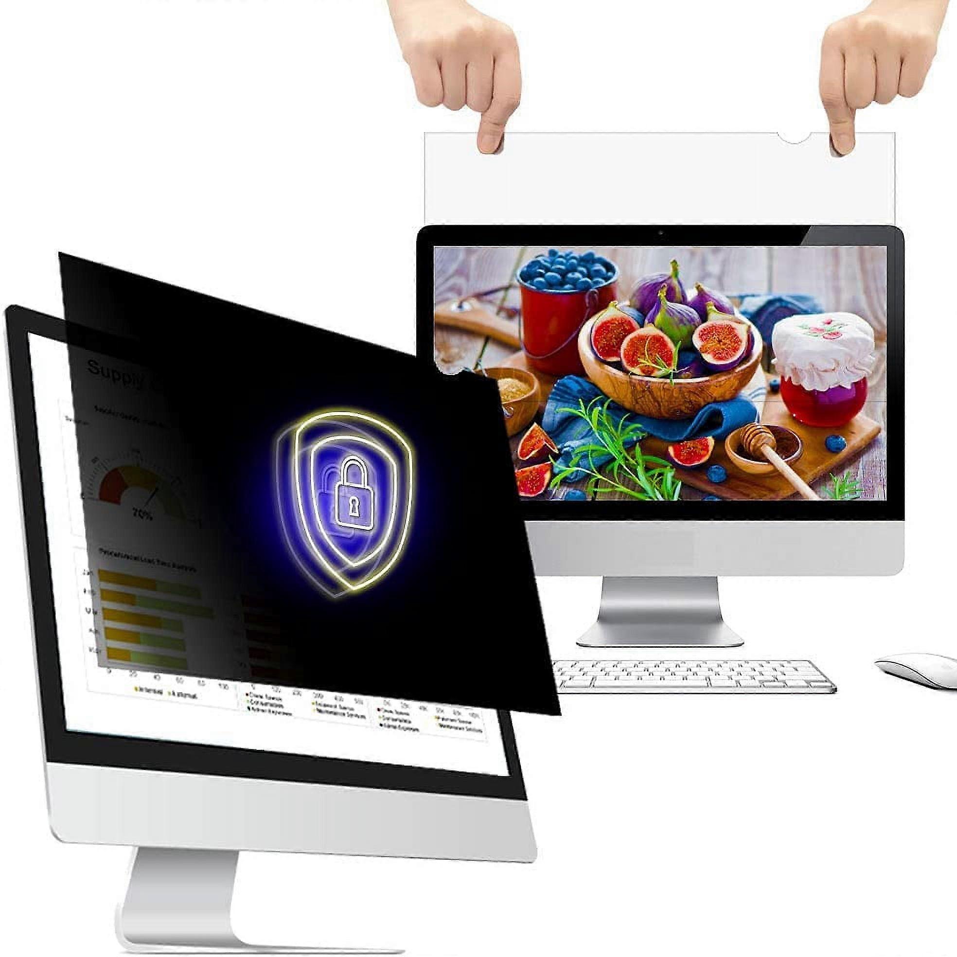 24 Inch - 16:9 Aspect Ratio - Computer Privacy Screen Filter for Widescreen Monitor - Anti-Glare - Anti-Scratch