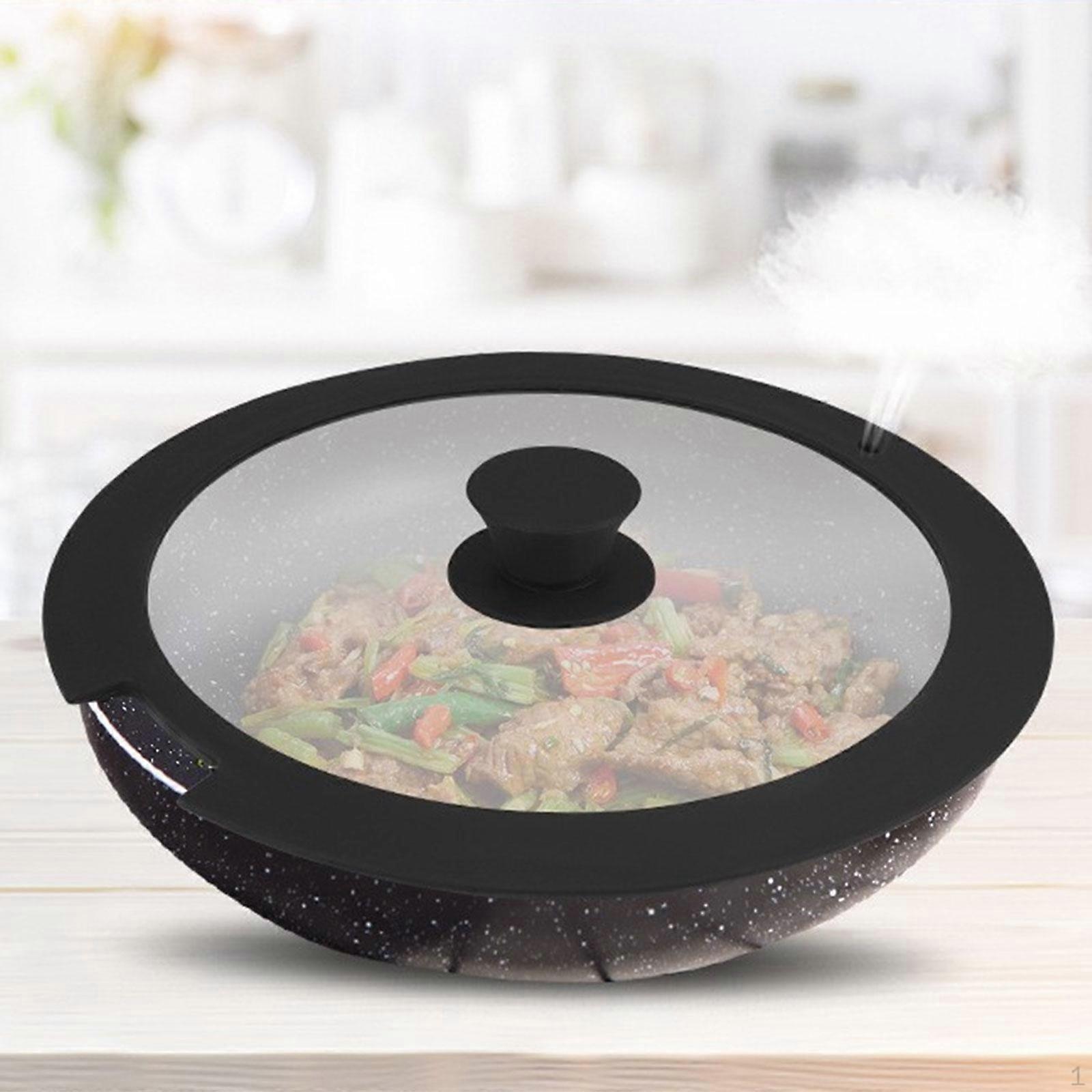 Glasdeckel mit Silikonrand für Bratpfannen