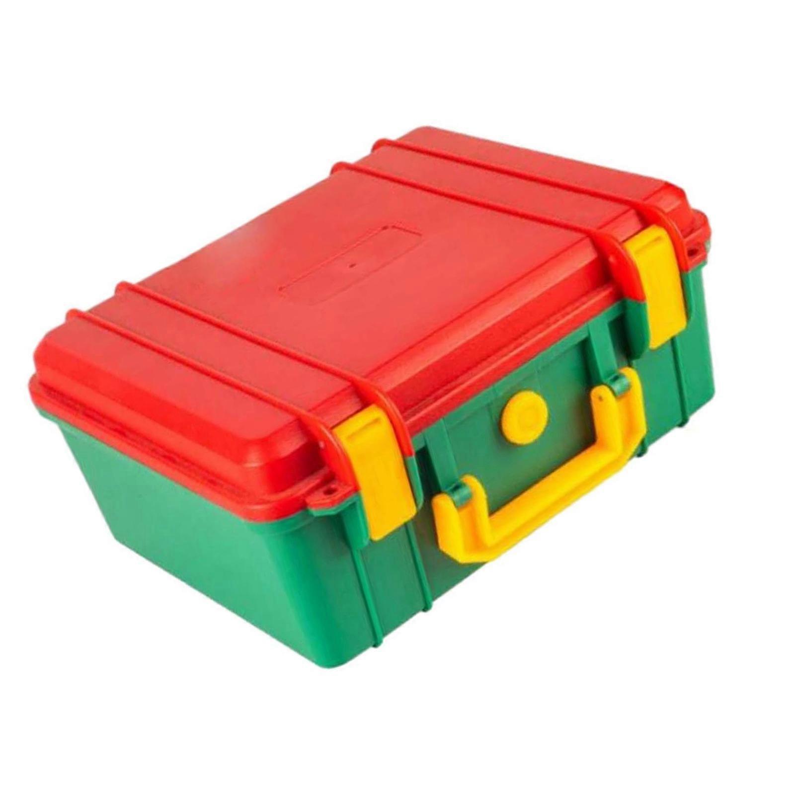 Industrial Strength Tool Organizer Case Nonslip Base Multi Functional Design For Construction Workers Field Technicians  Red And Green