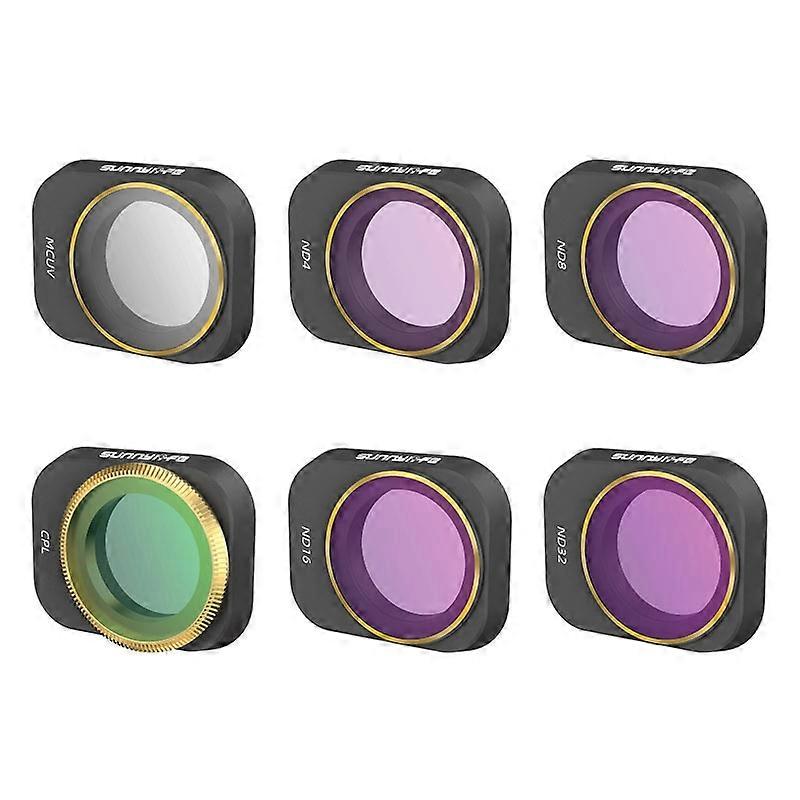 6 PCS / Set Sunnylife MM3-FI411 For Mini 3 Pro Filter Adjustable CPL ND Filter