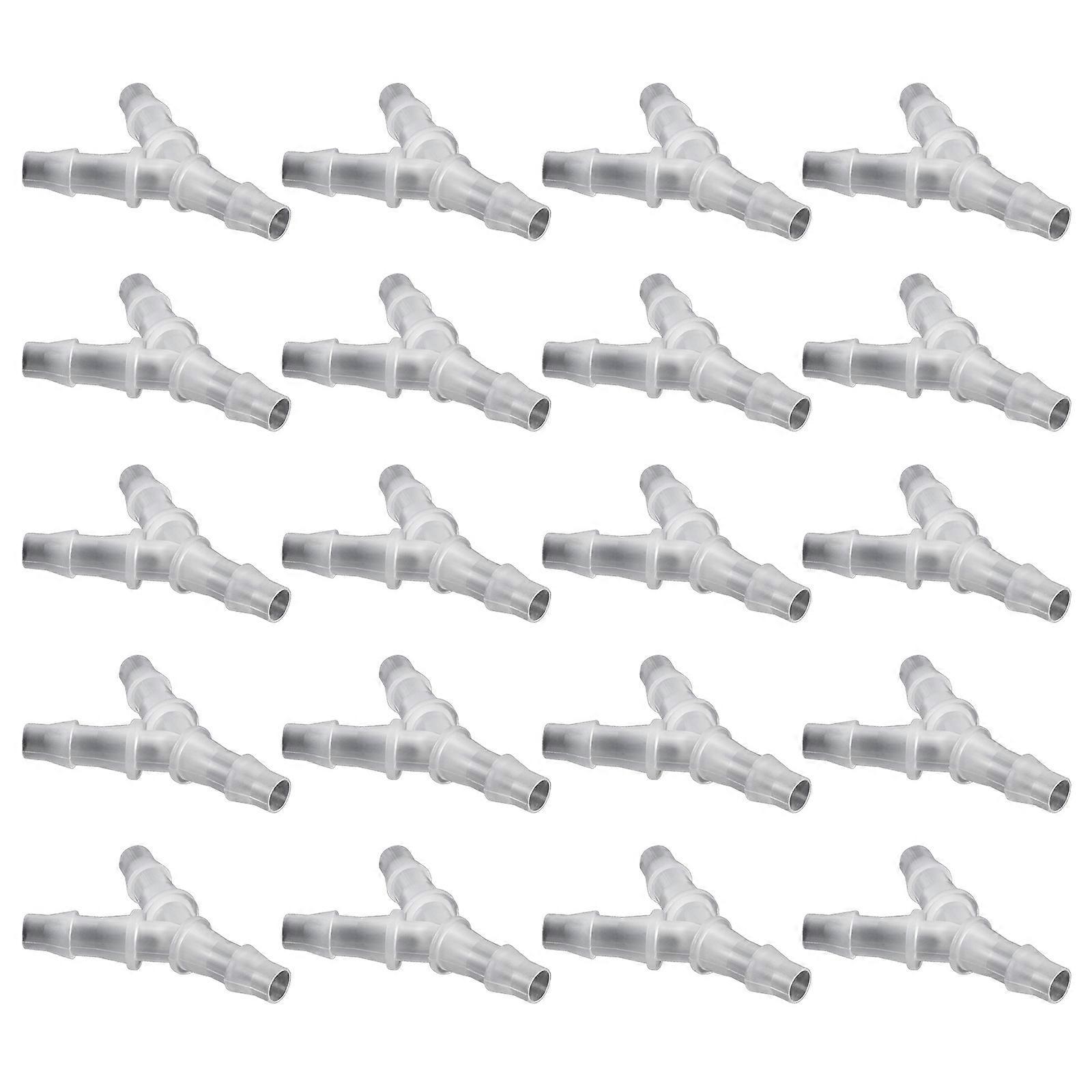 Plastic Water Drain Splitter Tees Fitting Universals Y Shaped Splitter Water Pipe Hose Connector Space Saving Adapter Multicolor