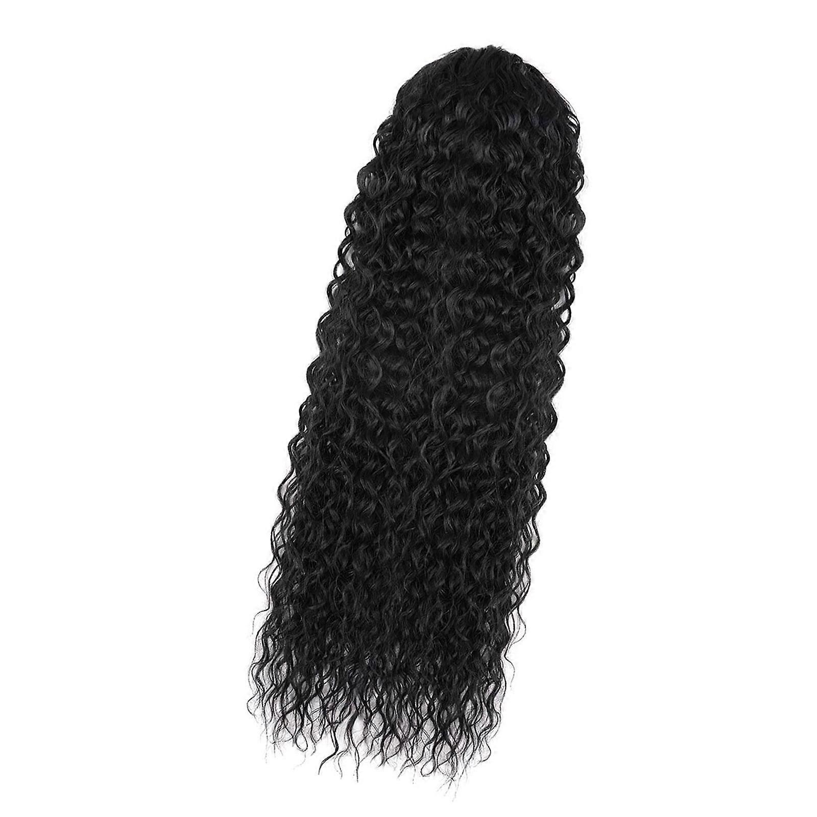 Bouncy Bubble Braid Synthetic Hairpiece Adjustable Drawstring Base For Effortless Volumes And Versatile Styling  C