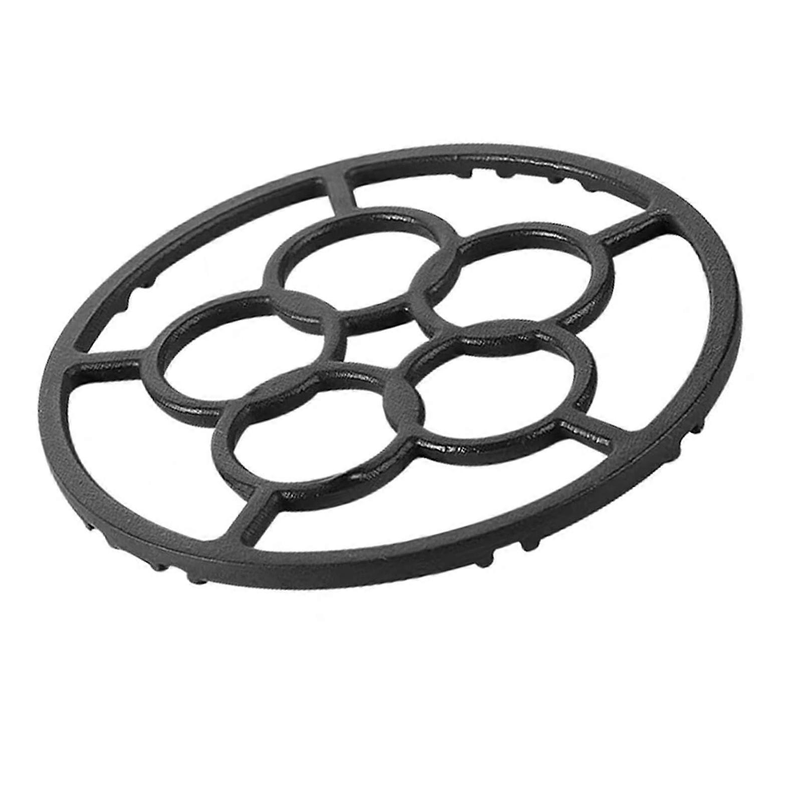 Gas Burners Wok Support 18.2cm Iron Range Stand Heat Resistant Cooktop Rack Iron Stove Support for Round Bottom Pans Multicolor