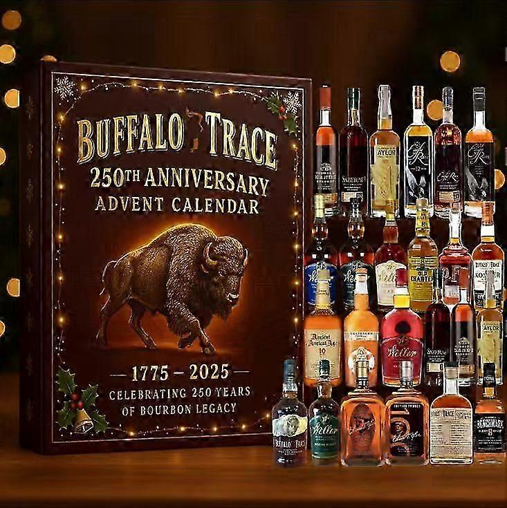 2025 Advent calendar Buffalo Trace Whiskey Advent Calendar Blind Box, Buffalo Trace Whiskey 250th Anniversary 2D Acrylic Pendant, the perfect gift for
