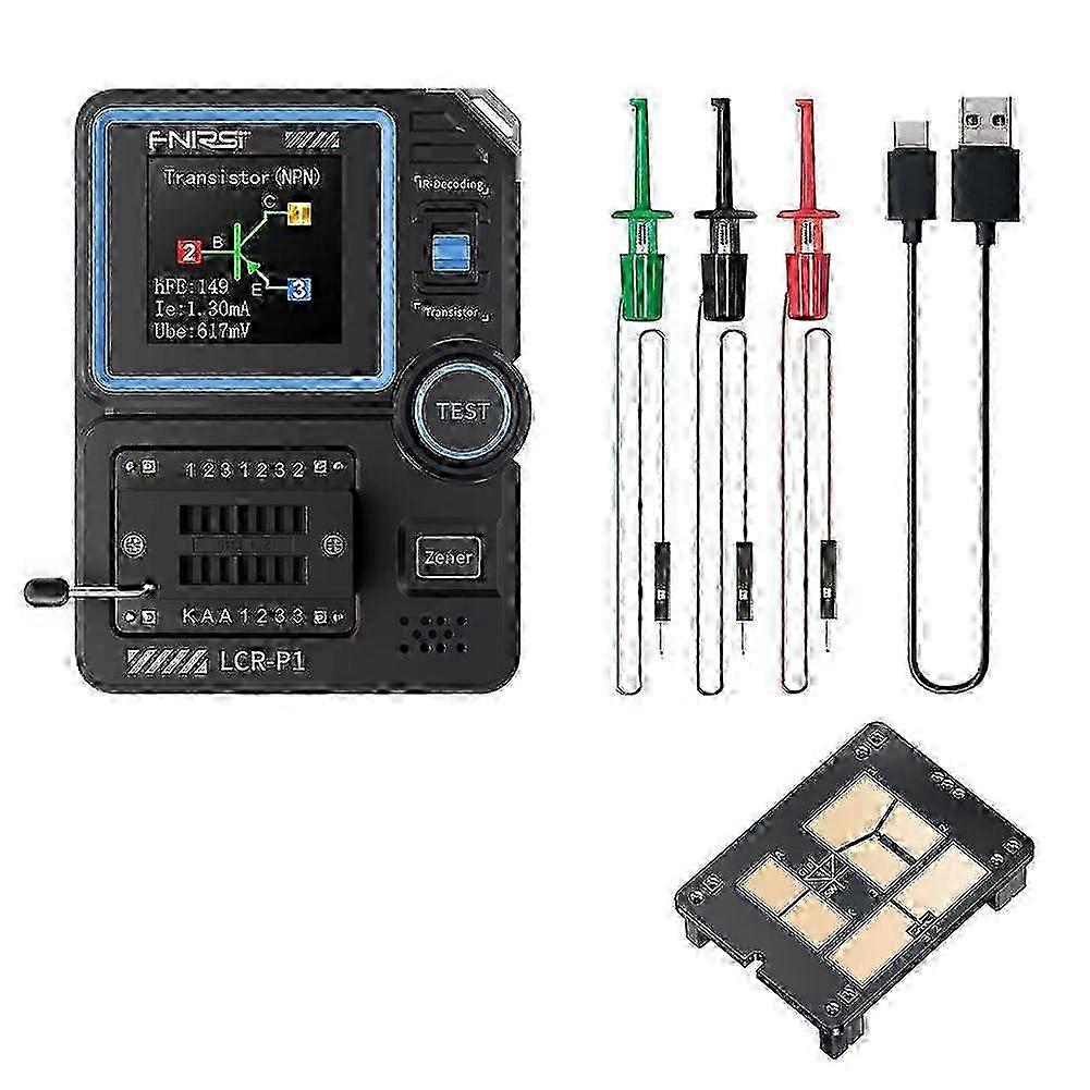 LCR-P1 Transistor Tester Multimeter Triode NPN PNP MOSFET SMD Capacitance Resistance Multifunction