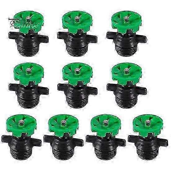 10Pcs 360 Degree Automatic Rotating Sprinkler Heads Garden Irrigation Nozzle Easy to Use Micro Spray Irrigation Tool