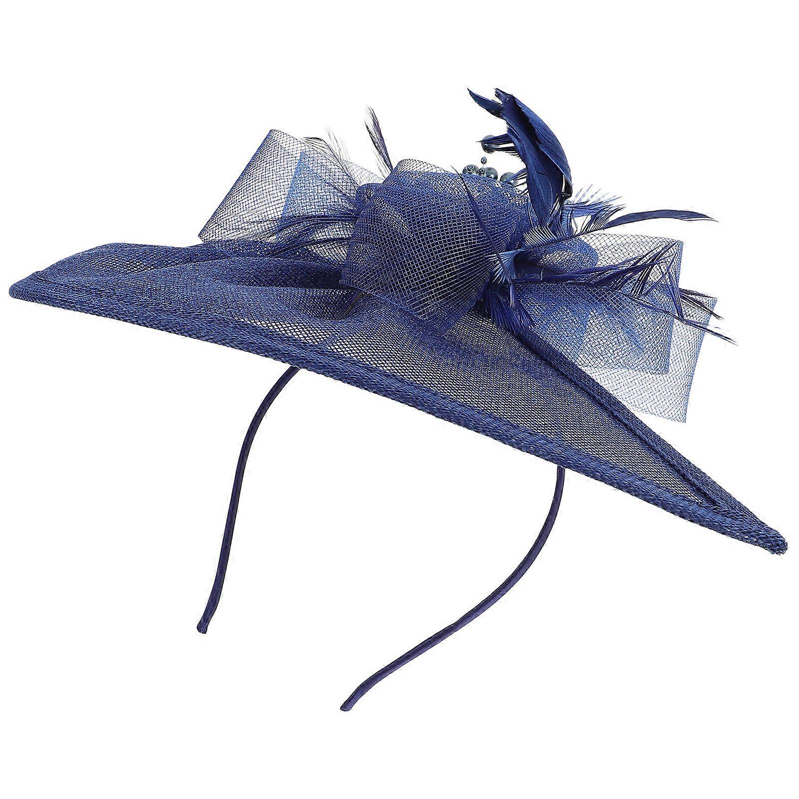 Mini Top Hat Headband Adjustable Size Accessory for Special Events Mesh and Design 1Pcs