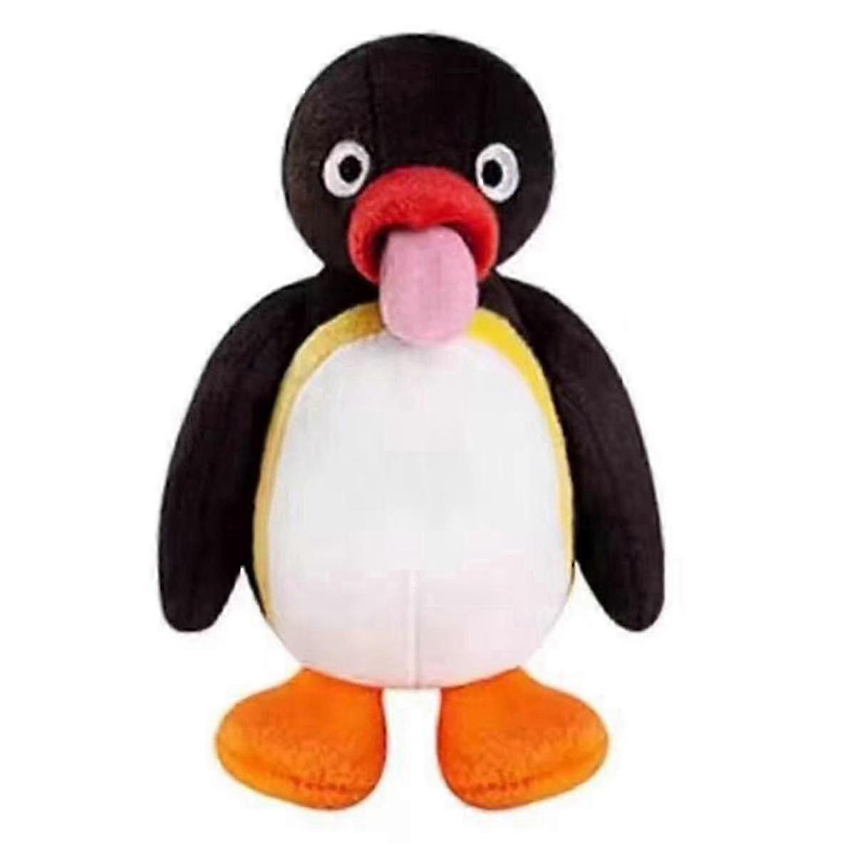 Cute plush penguin doll ideal for tabletop display