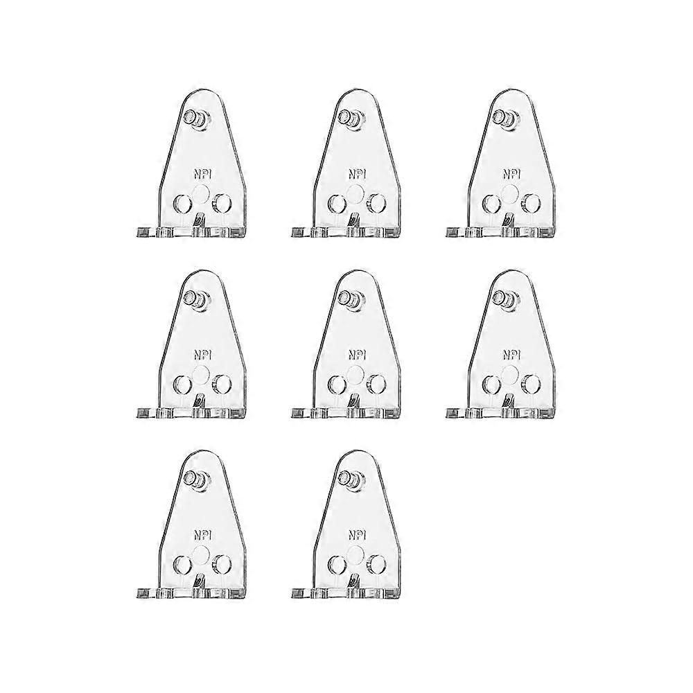 8pcs Clear Plastic Blind Hold Down Clips for 25mm Window or Door Bottom Rail Installation