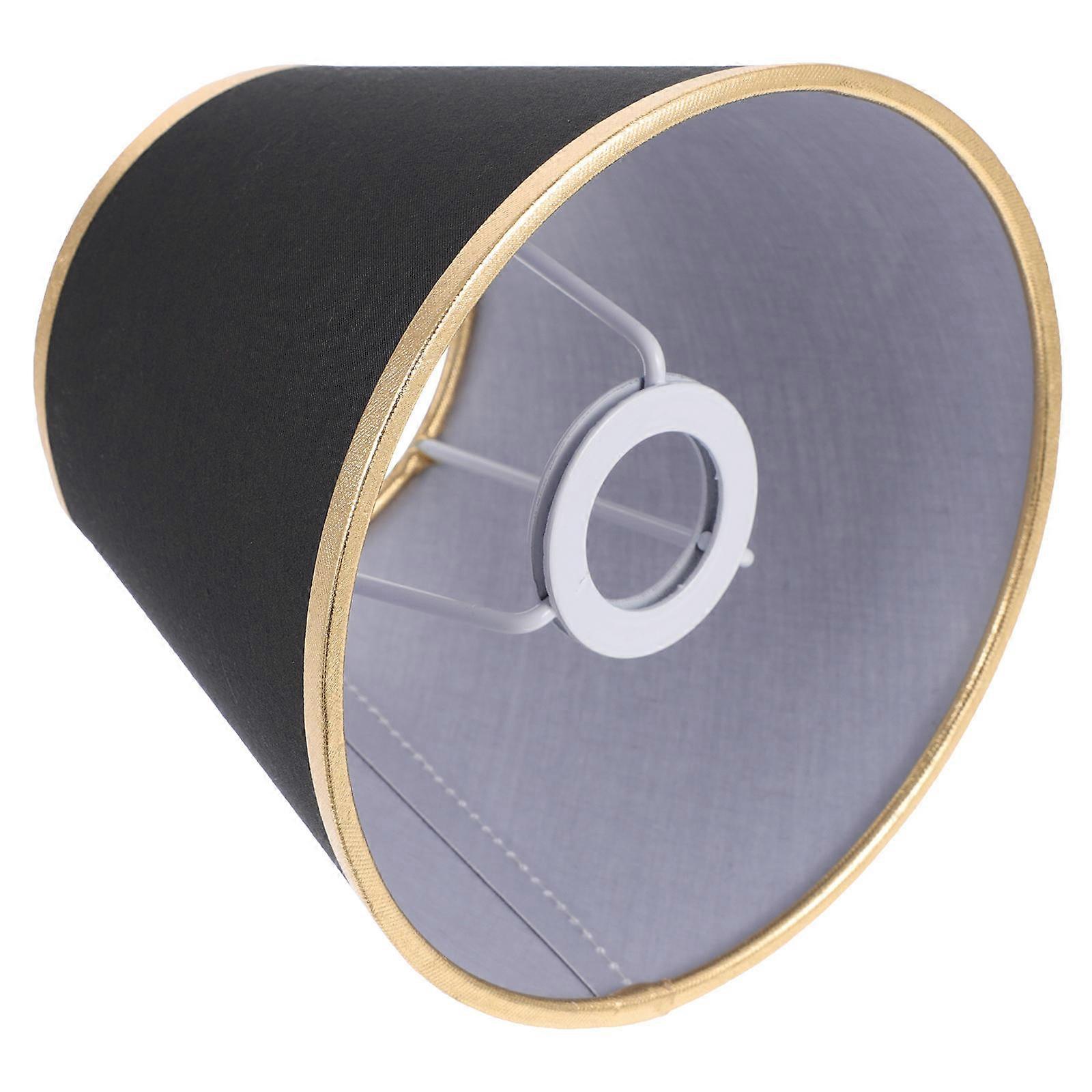 Light Shade Cloth Lamp Cover for Protection 2Pcs Black Clip