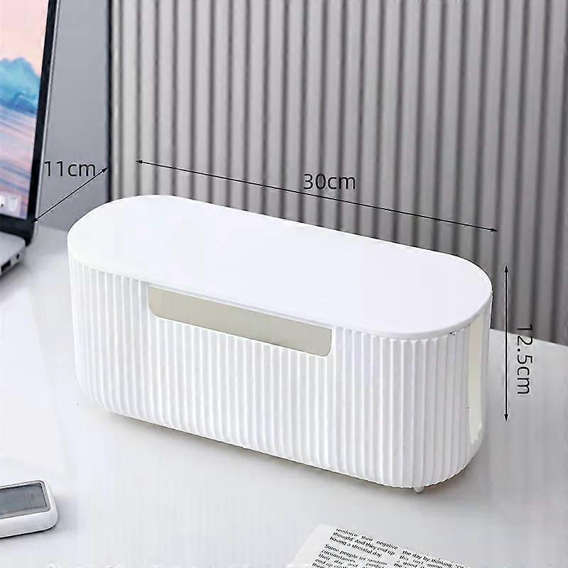 Cable Storage Box Desktop Power Strip Storage Box Dustproof Socket Storage Box Home Wire Case Wire Management Cable Organizer