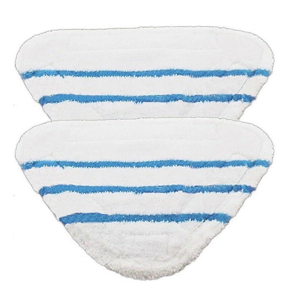 2 Pcs Microfiber Steam Mop Pads with Scrubbing Strips for 10in1 Cleaner, Reusable Washable for Hardwood and Tile Floors