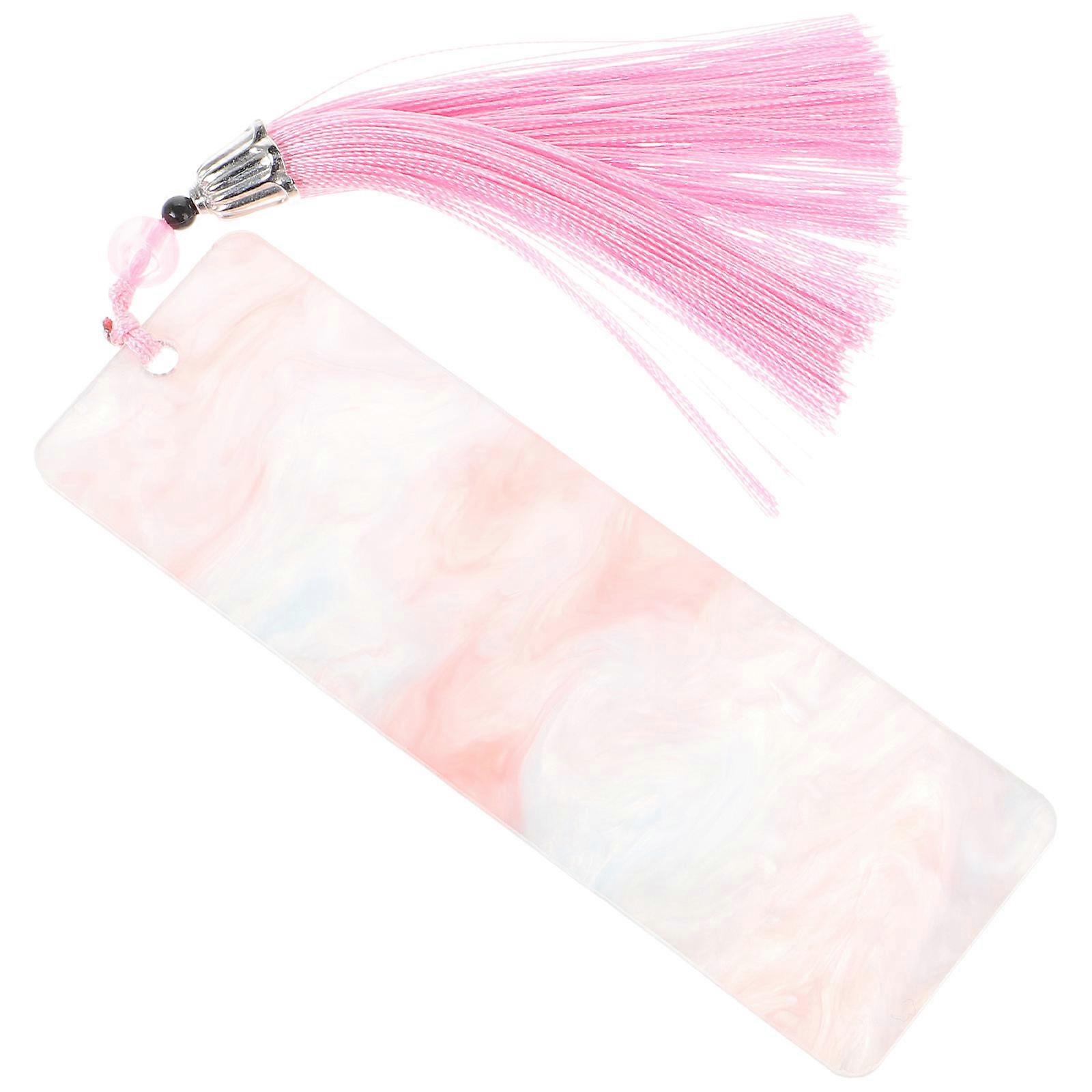 Guzheng Pick Storage Card for Storage Use Pink Acrylic and Fabric