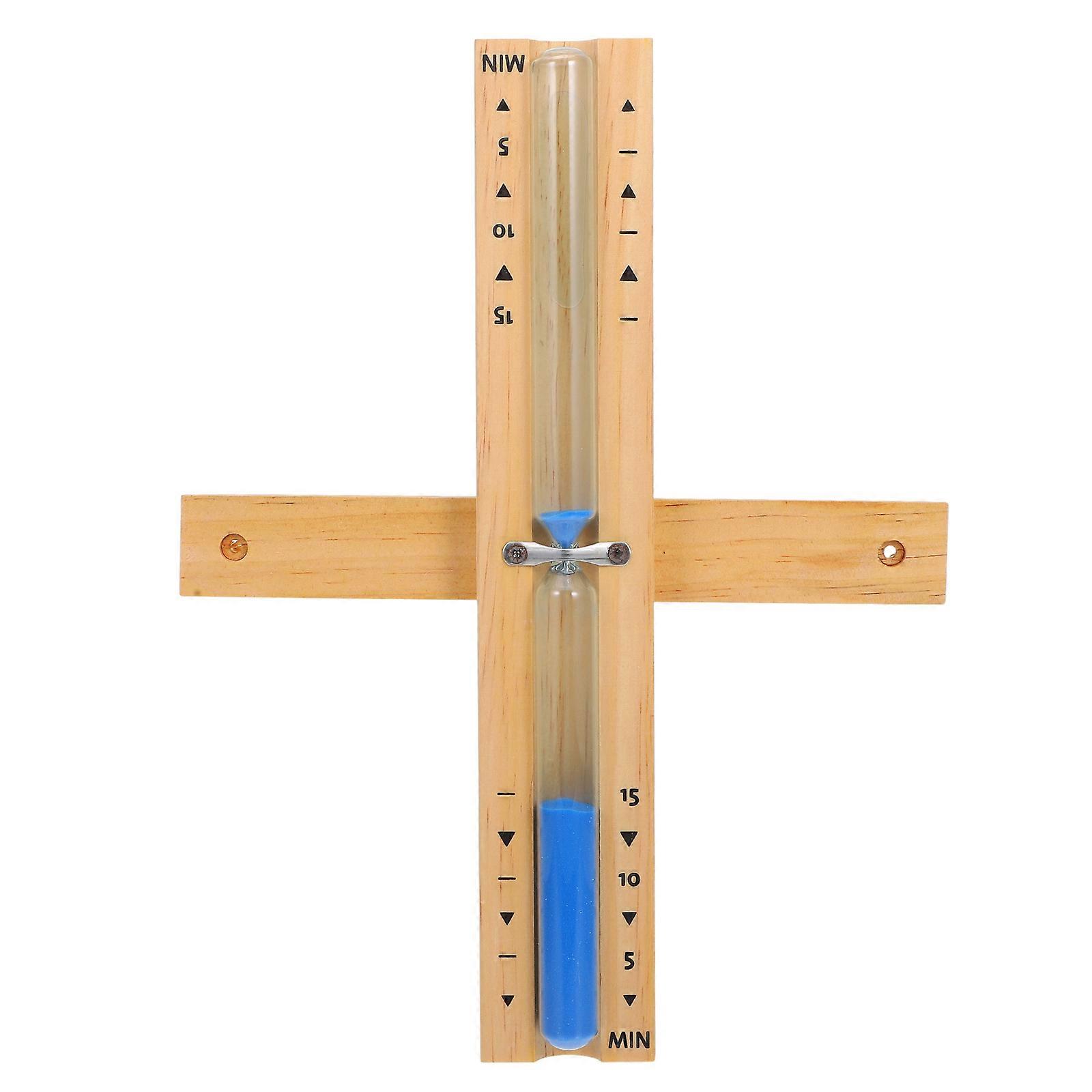 Sauna-sandur, trætimeglas til sauna, holdbart 15-minutters timer