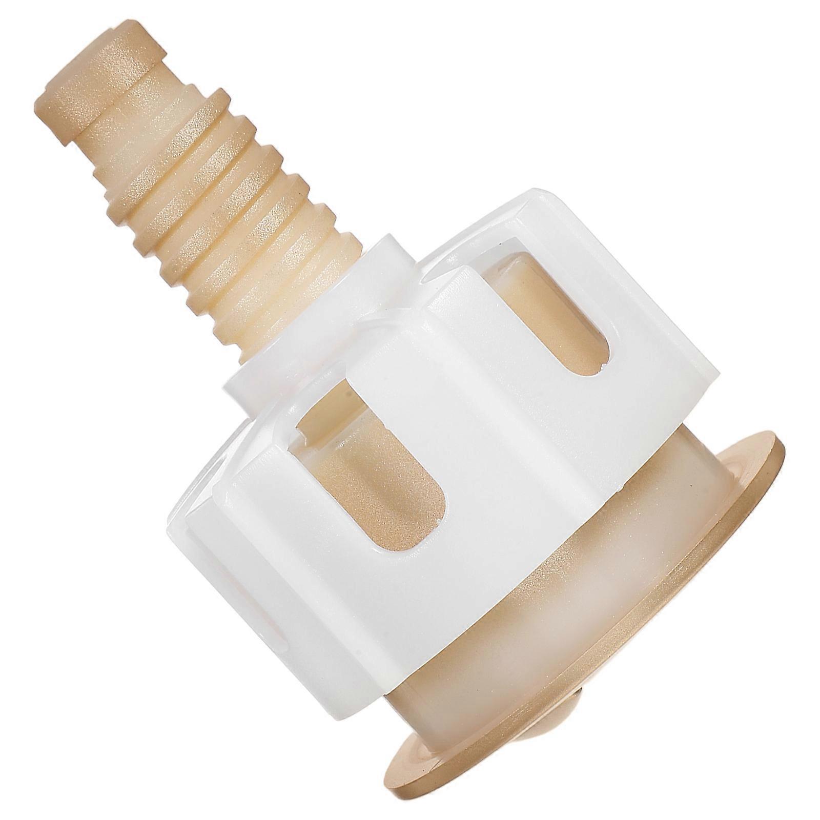 Push Button Flush Toilet Flush Button Pusher for Daily Bathroom Use Durable Material 7.00X4.80X4.80CM Golden 1Set