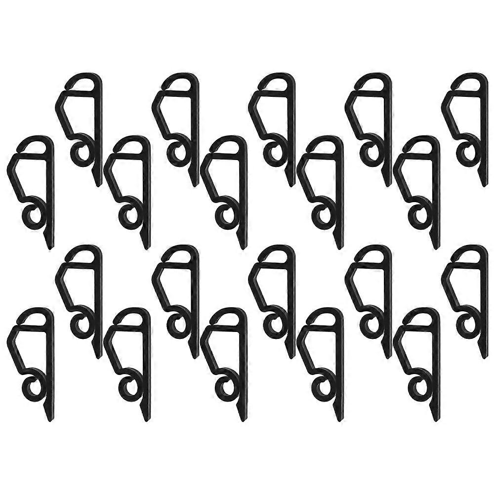 Holiday Light Hooks Plastic Gutter Hooks for Flexible 20Pcs Light Clips