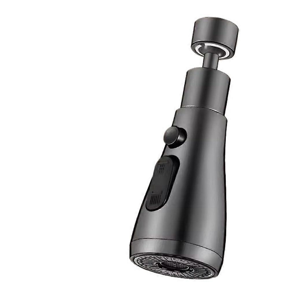 Black 360° Rotating Kitchen Faucet with Pressurized AntiSplash Water Flow and Ergonomic Handle