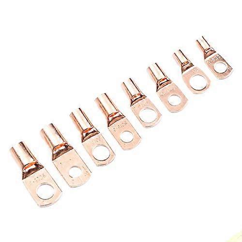 SC Bare Battery Lug Terminals 60/220/260Pcs Tinned Copper Tube Lug Connectors for Crimping and Soldering