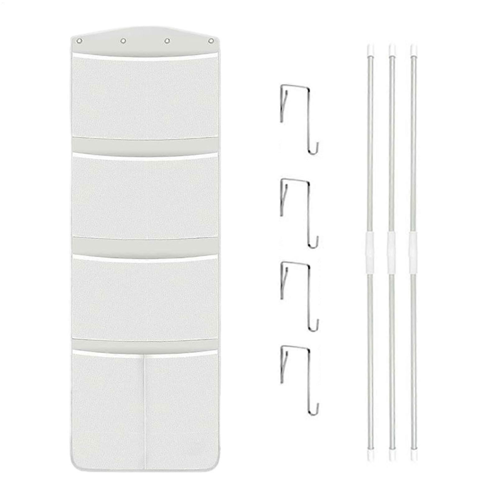 Over Door Toy Organizer with Breathable Mesh, Stuffed Animal Storage Hammock for Nursery 65x23in