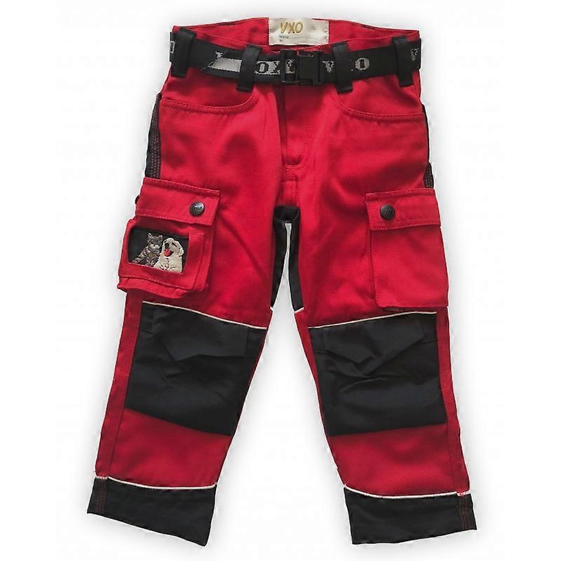 Freizeithose mit Duratex verstärktem Hintern Rot