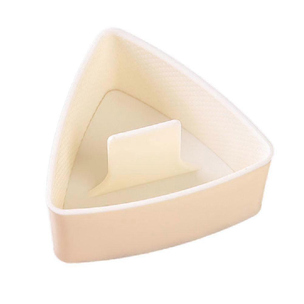 Triangle Rice Ball Mold Easy Use Food Grade Pp Reusable Healthy Onigiri Maker For Sushi Dough Fruit Ice Cream Pink Beige