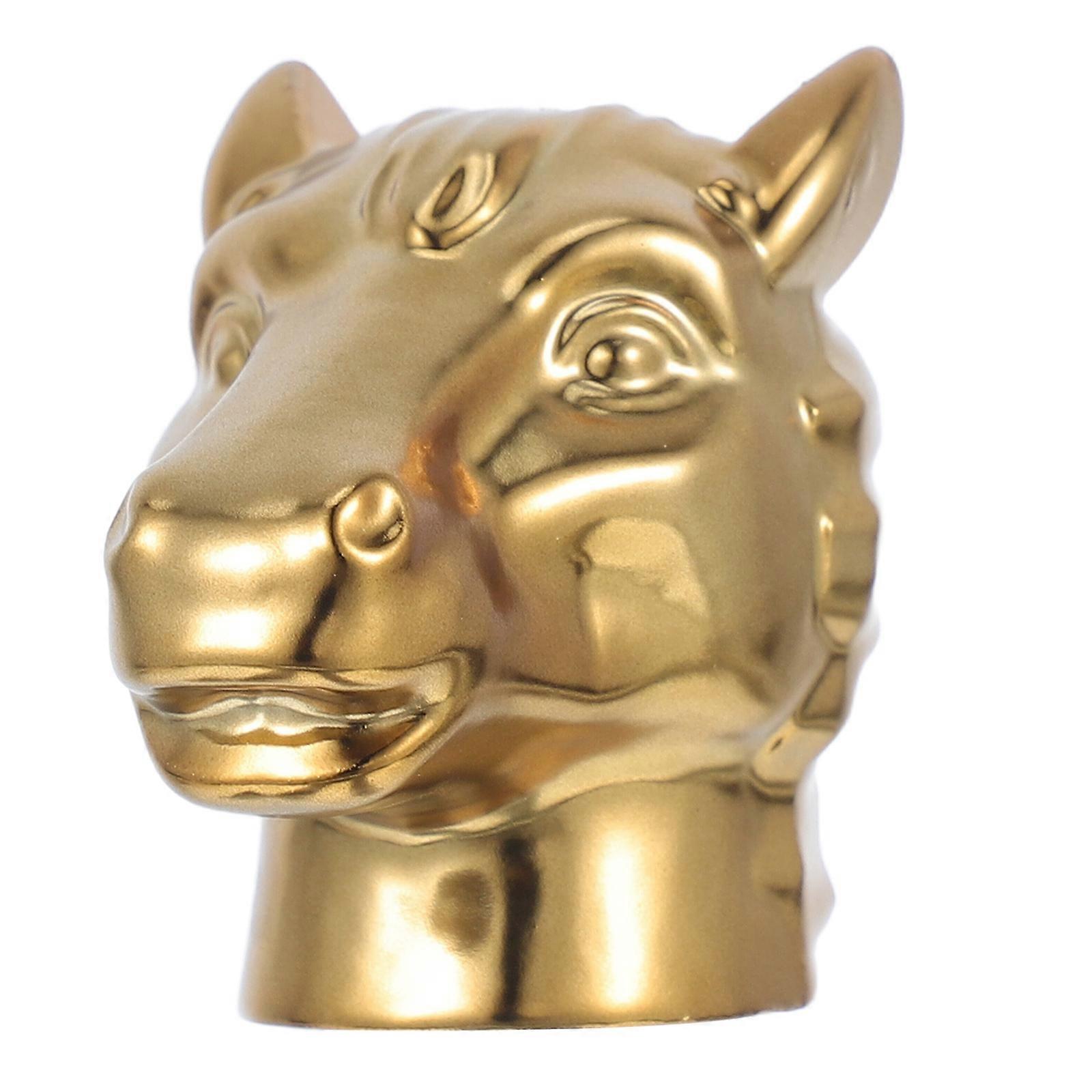 Plastic Horse Head Perfume Bottle Caps Leak-Proof Decorative 5Pcs Set