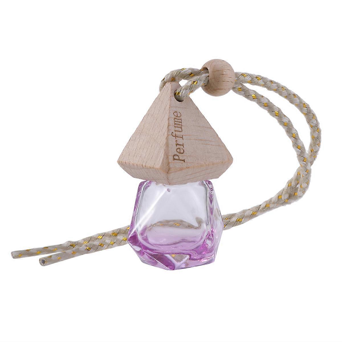 Car Perfume Bottle Purple Refillable Diffuser Bottle Hanging Decoration